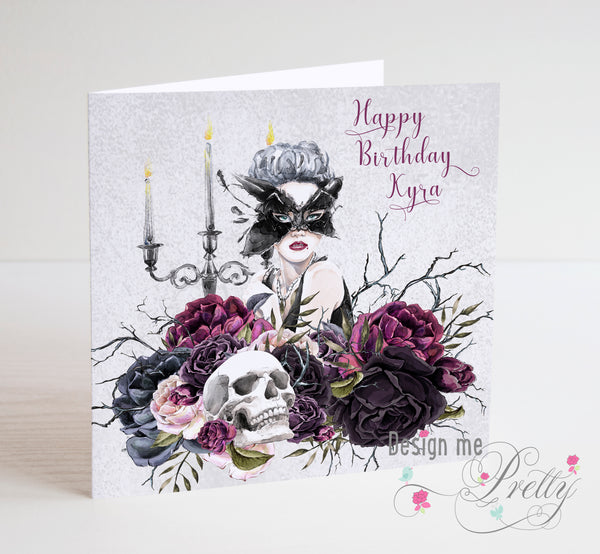 Gothic Vampyre Birthday Card