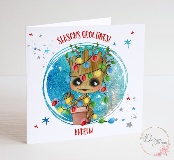 Groot Christmas Card - Guardians of the Galaxy