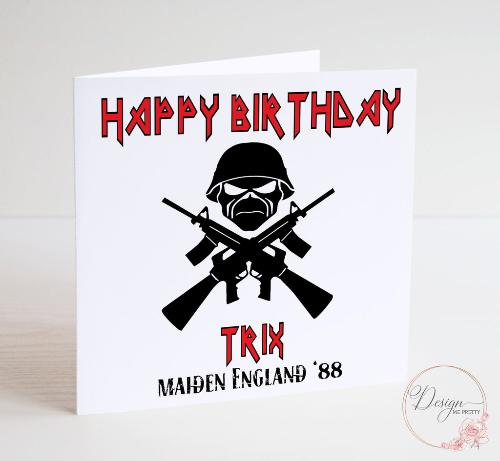 Iron Maiden Birthday Card