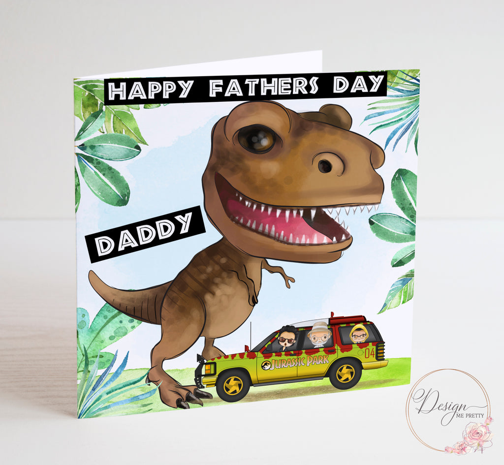 Jurassic Park Father's Day Card