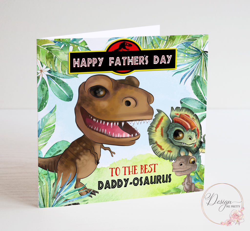 Jurassic Park Father's Day Card