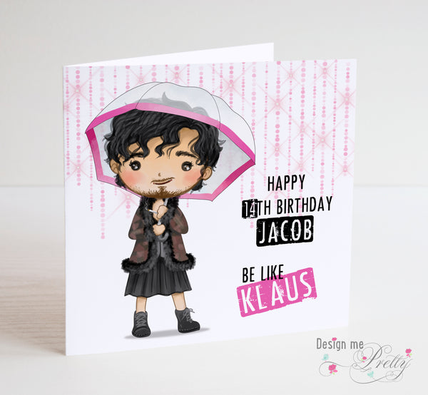 The Umbrella Academy Birthday Card - Klaus