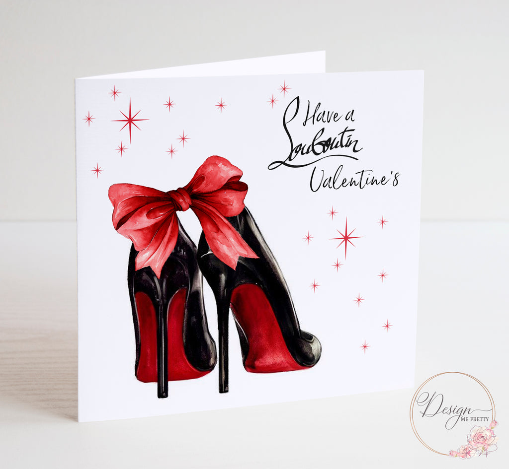 Louboutin Shoes Valentines card