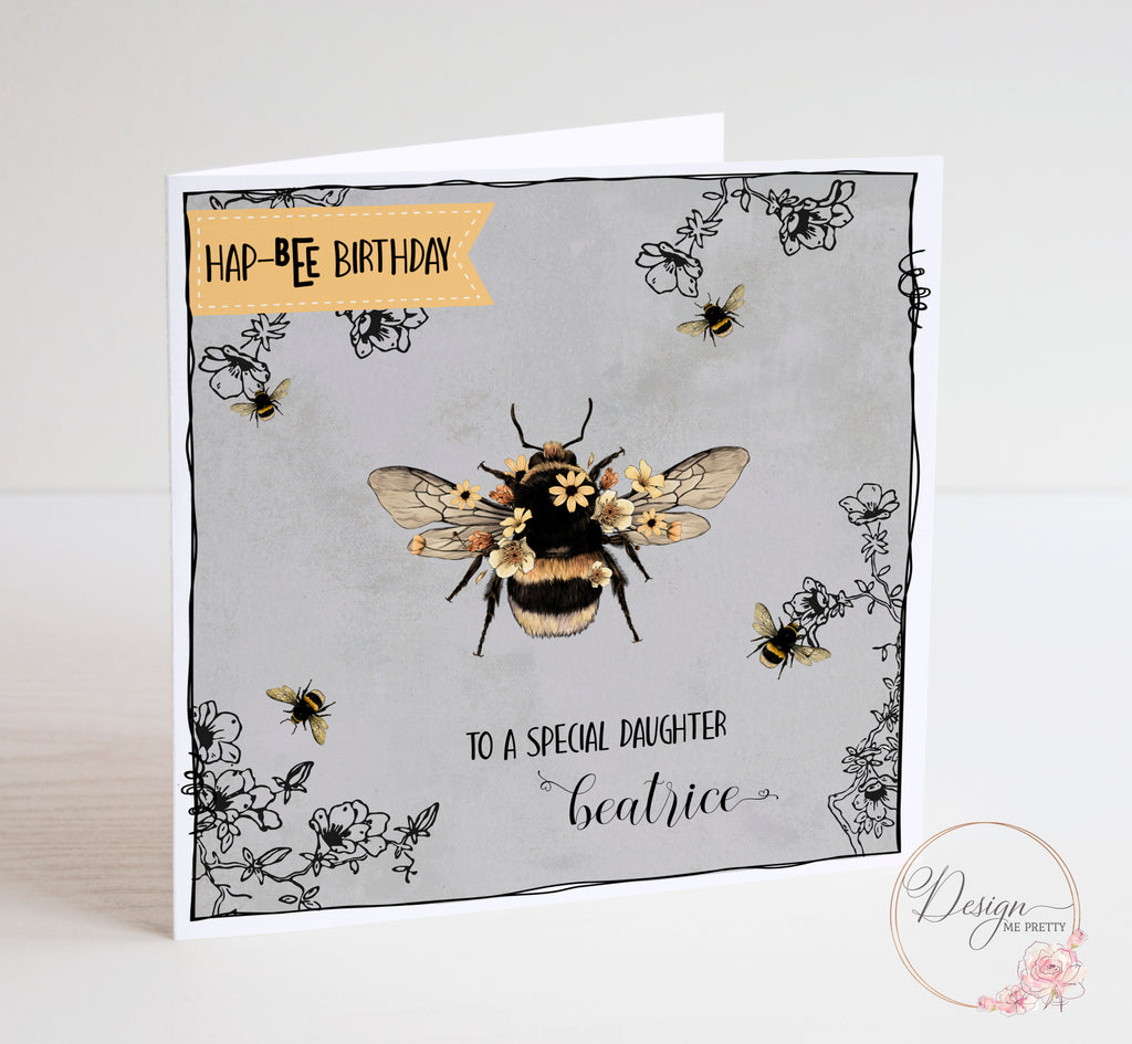 Bumblebee Birthday Card