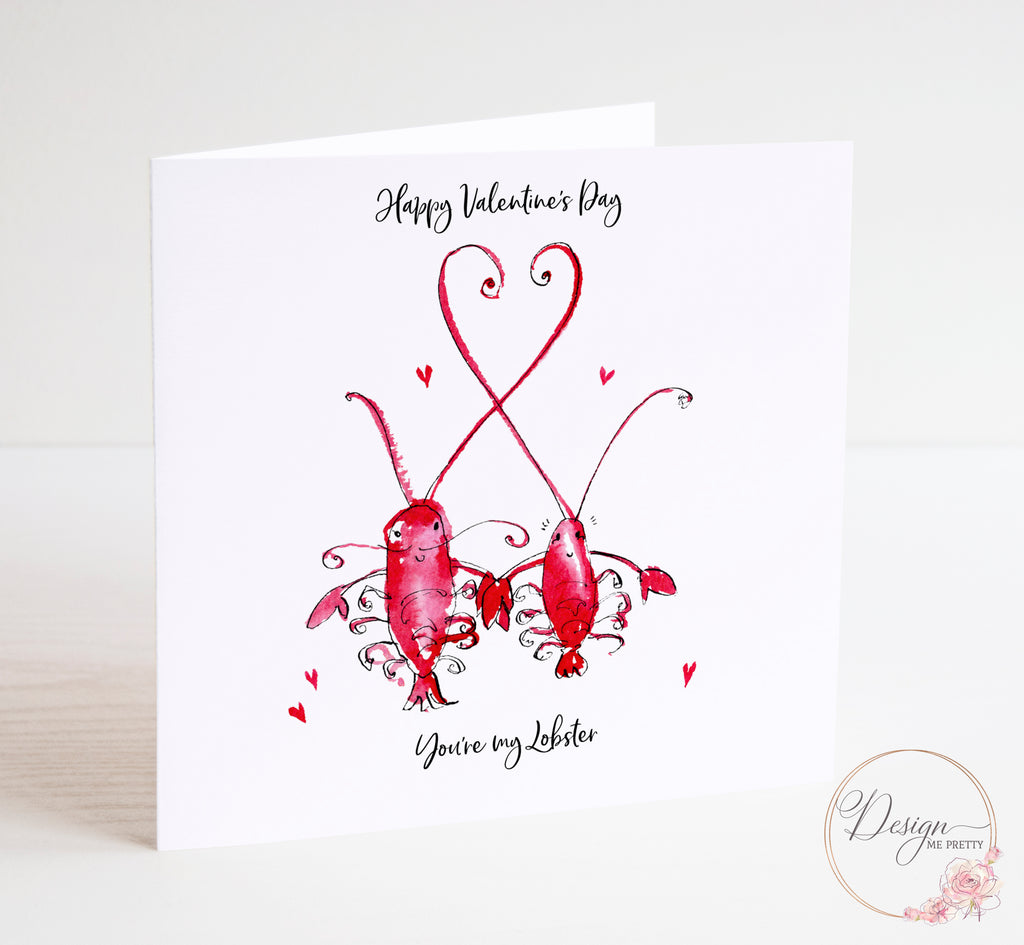 Personalised Valentines Card - You’re My Lobster