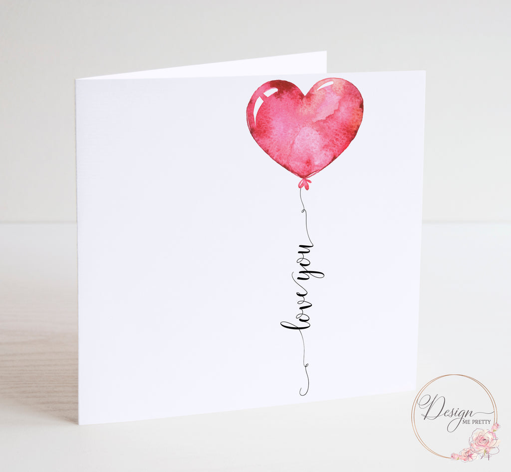 Happy Valentines - Balloon Card