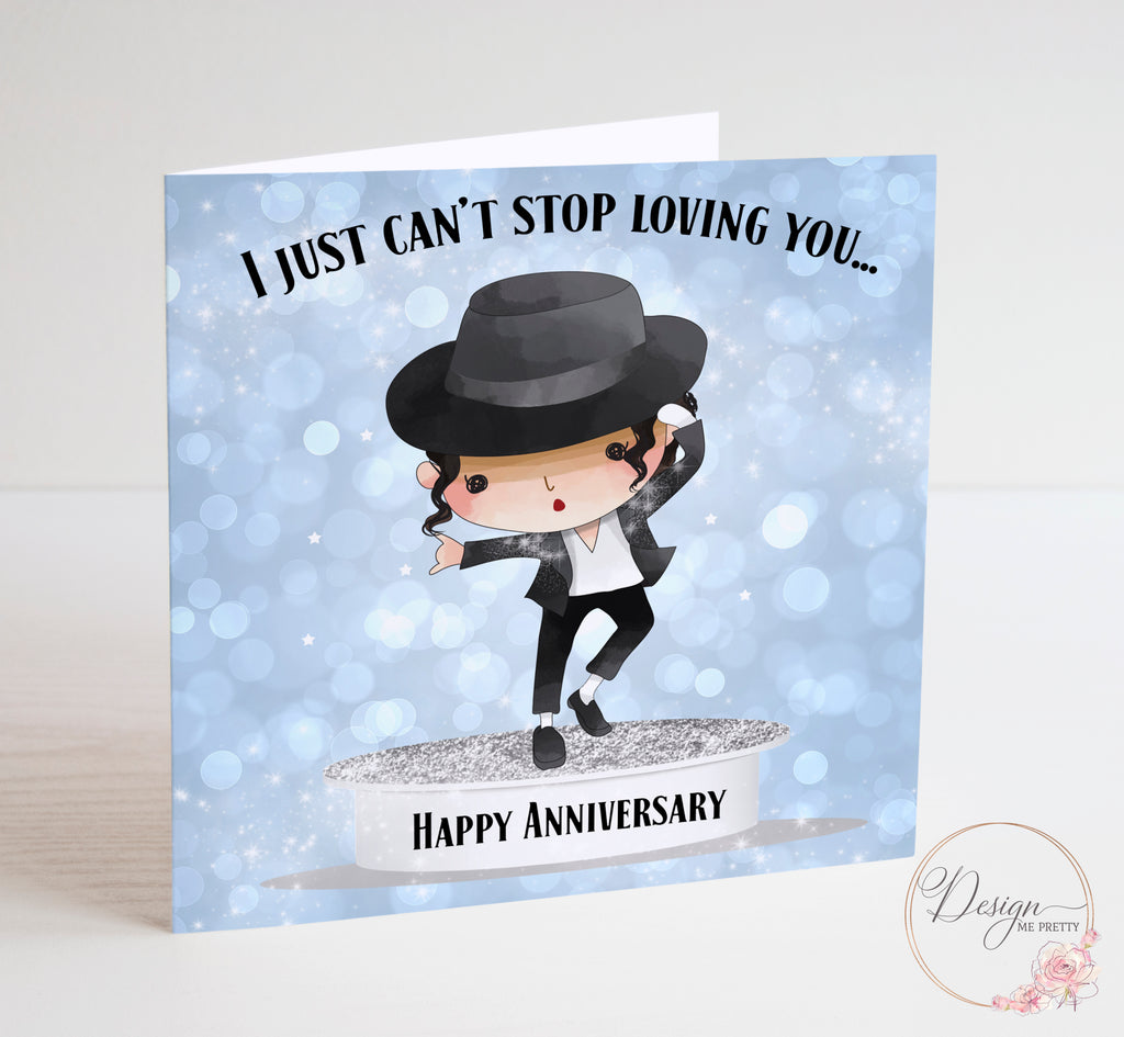 Michael Jackson Anniversary Card