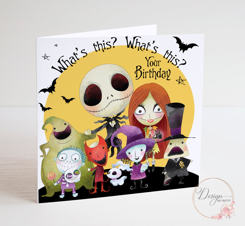 The Nightmare Before Christmas Birthday card