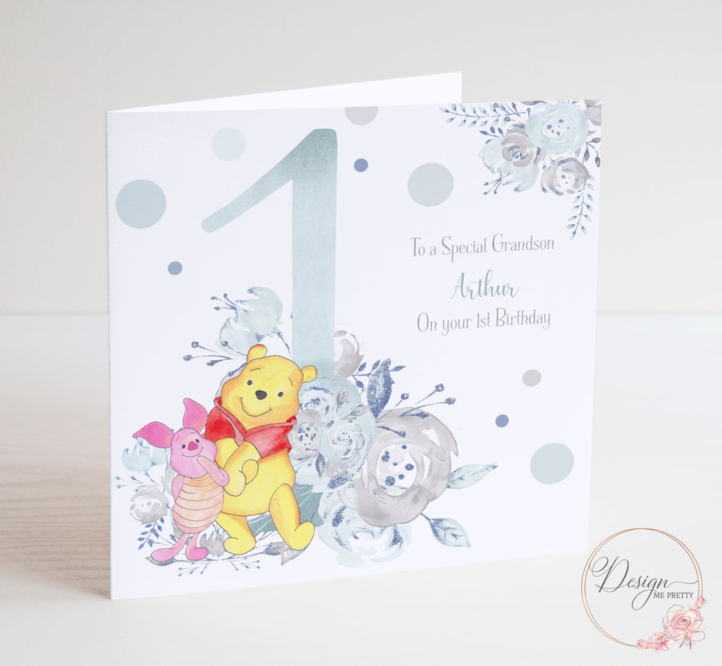 Winnie the Pooh Boys Birthday Card 1-9