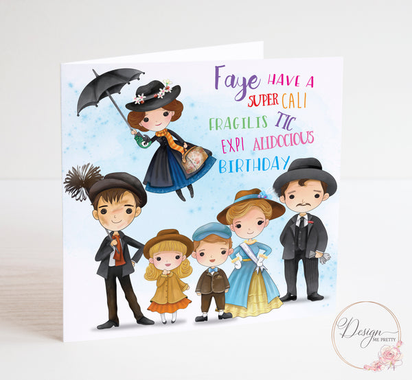 Mary Poppins Birthday Card