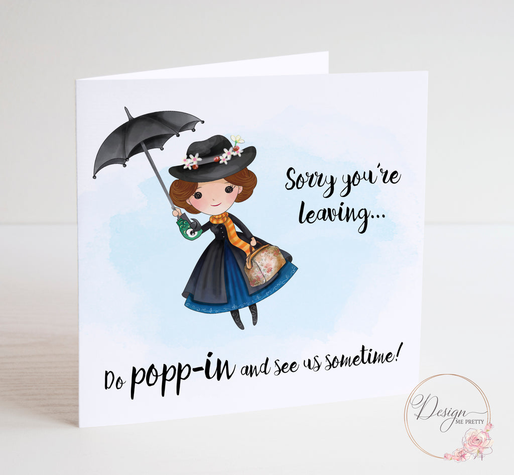 Mary Poppins Leaving Card