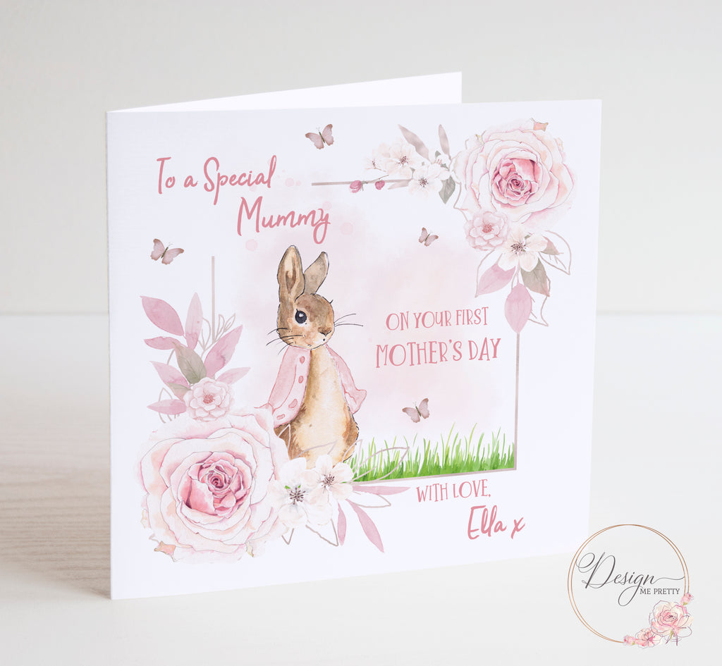 Peter Rabbit First Mothers Day Card - Flopsy - Daughter