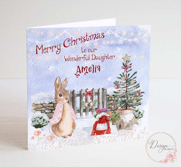 Flopsy Christmas Card - Peter Rabbit