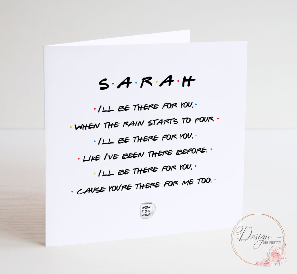 FRIENDS Personalised Birthday Card