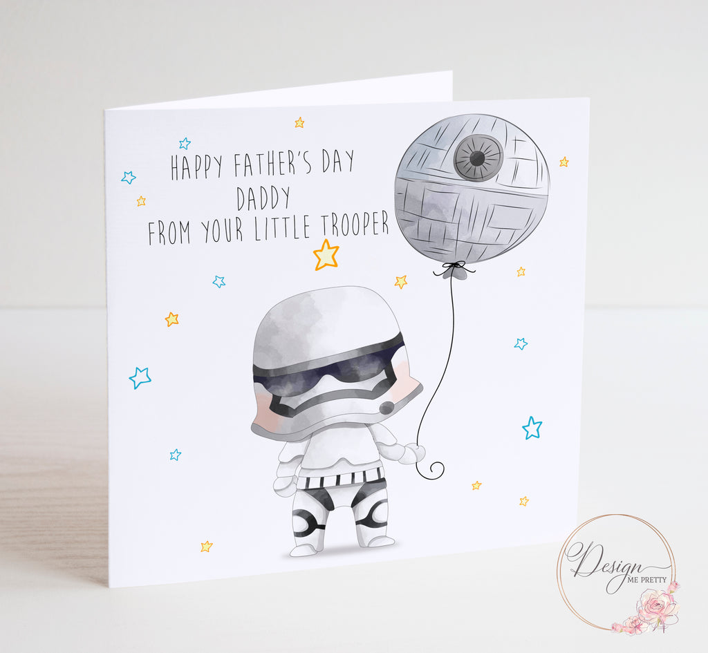 Star Wars Stormtrooper Father's Day Card - Boy Trooper