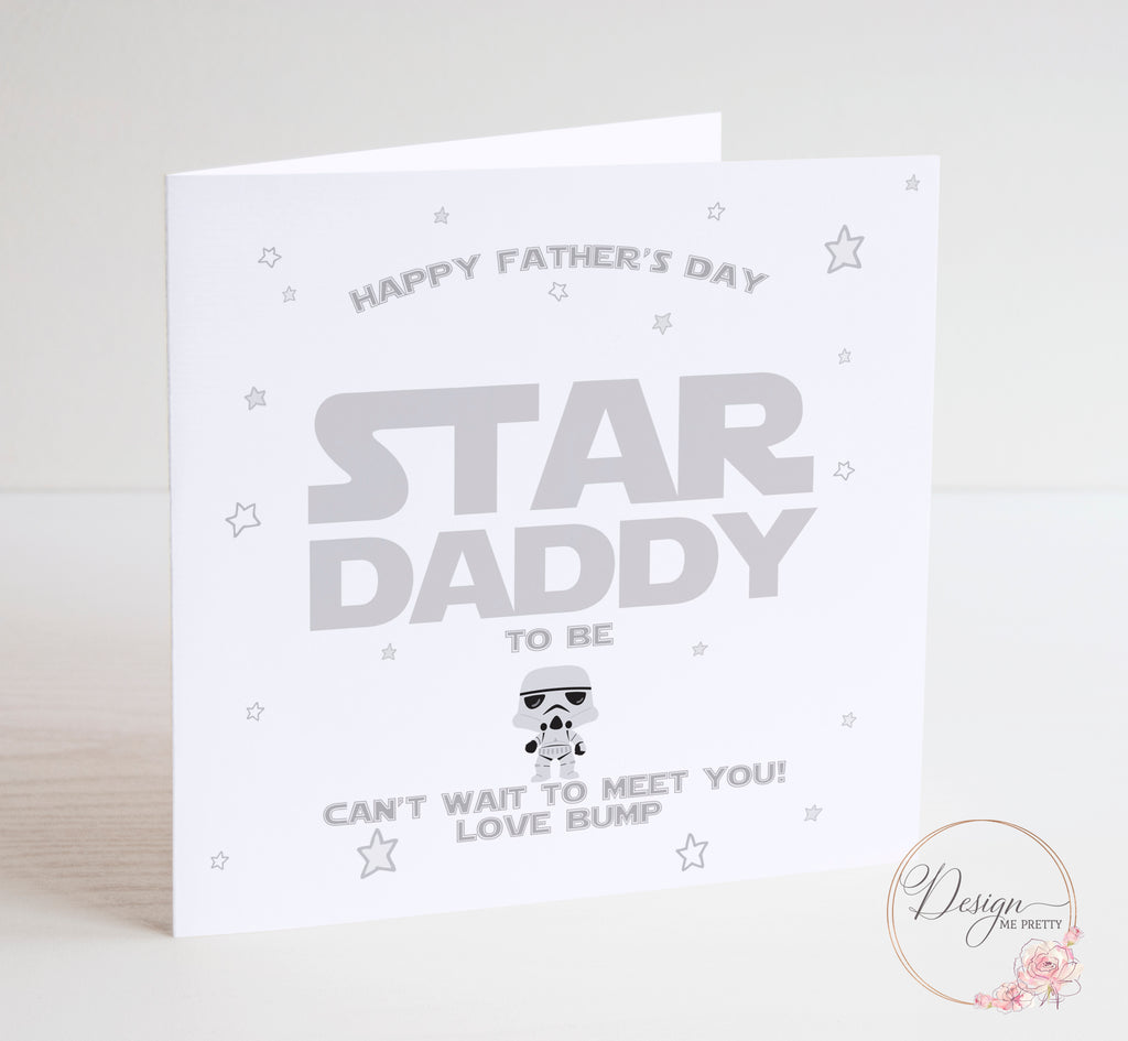 Star Wars Daddy To Be Father's Day Card