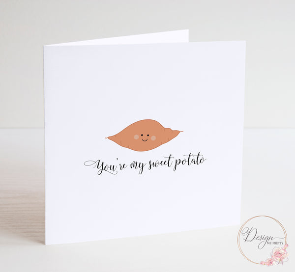 Sweet Potato Valentines/Anniversary Card