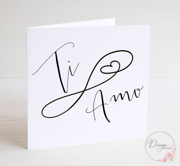 Ti Amo - Valentines Card