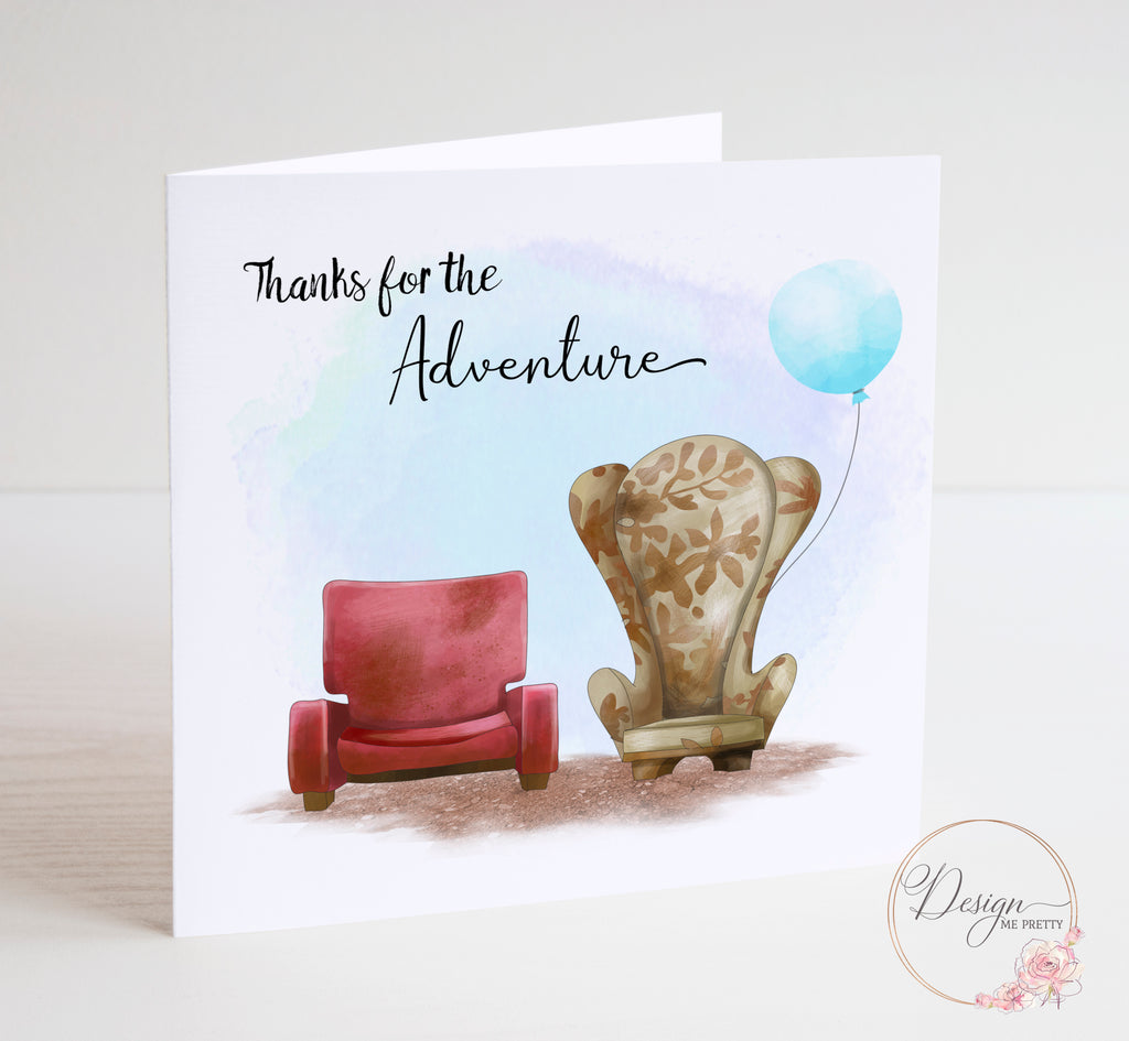 UP! Thanks for the Adventure Anniversary/Valentines Card