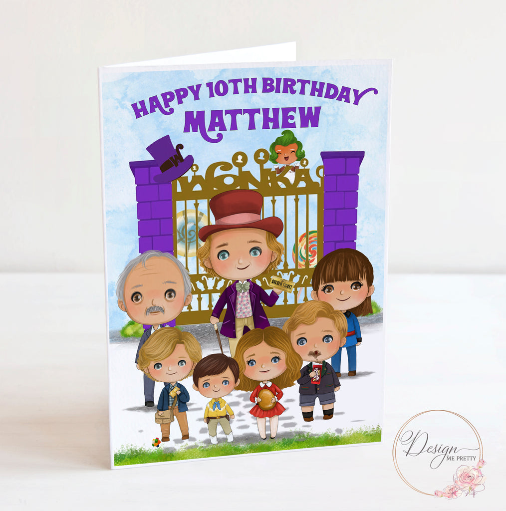 Willy Wonka Birthday Card