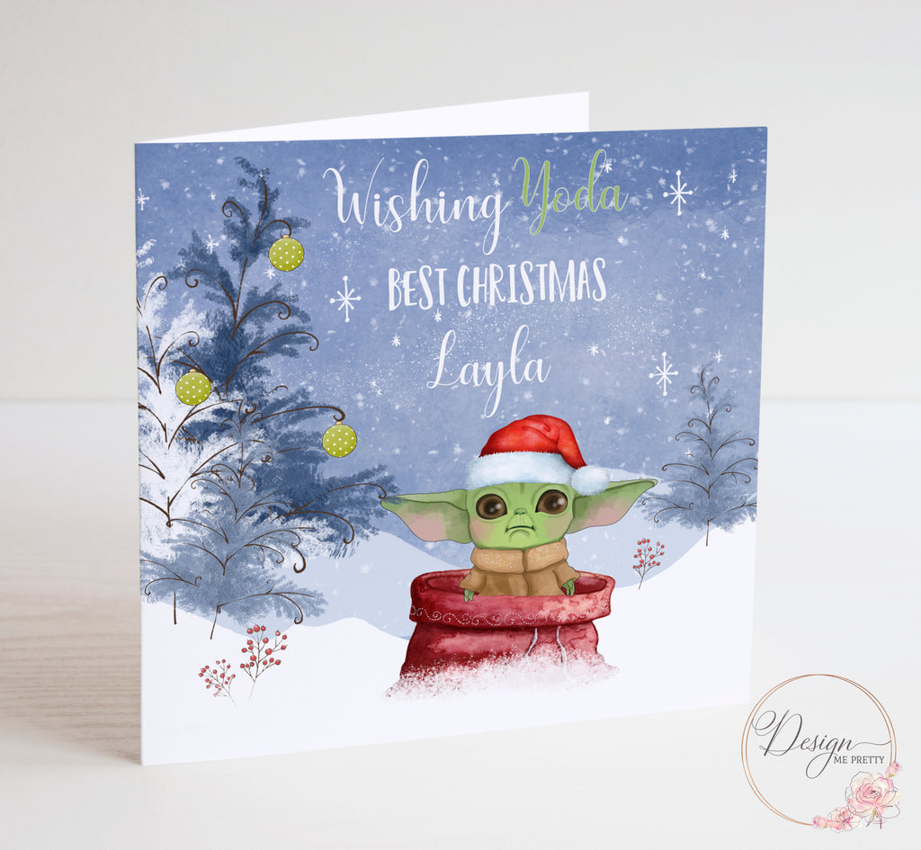 Baby Yoda Christmas Card