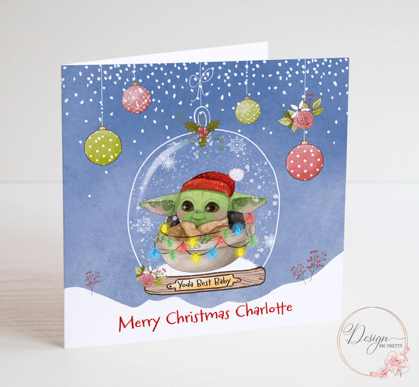 Baby Yoda Christmas Card