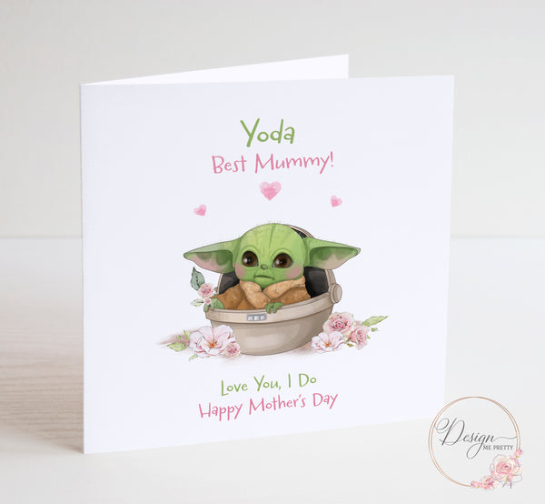 Baby Yoda Mothers Day Card