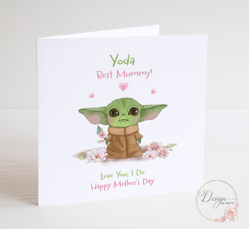 Baby Yoda Mothers Day Card