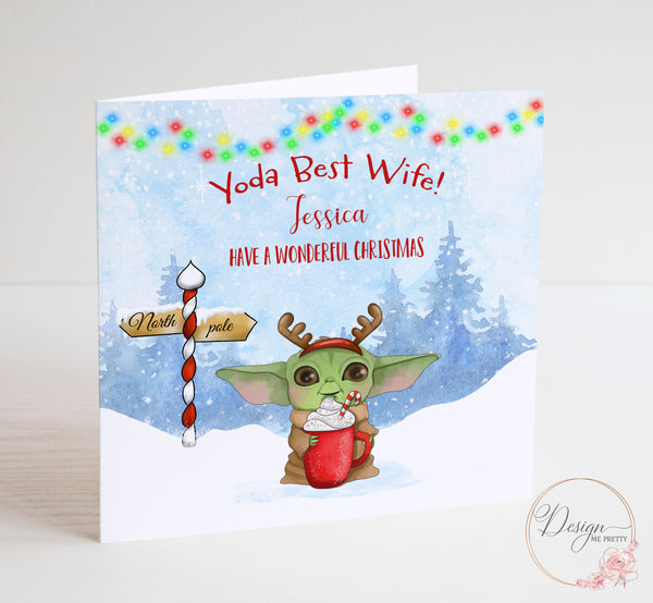 Baby Yoda Christmas Card