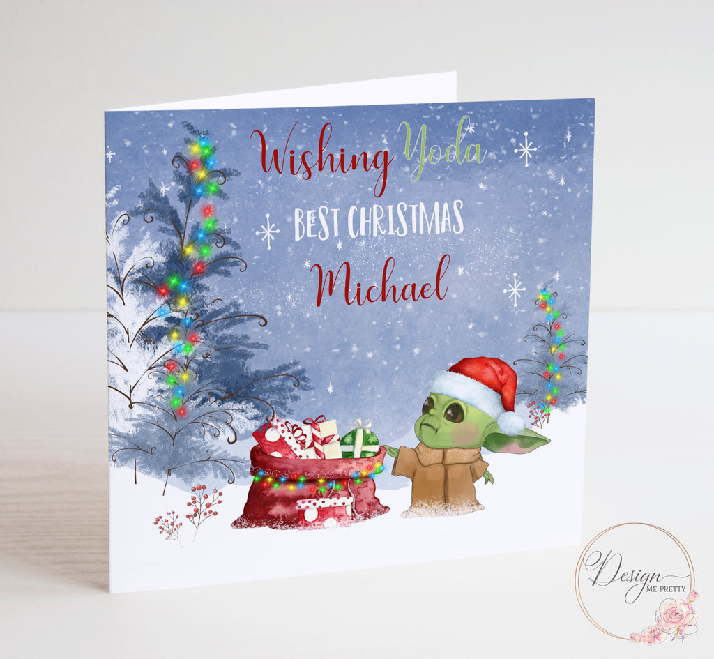 Baby Yoda Christmas Card